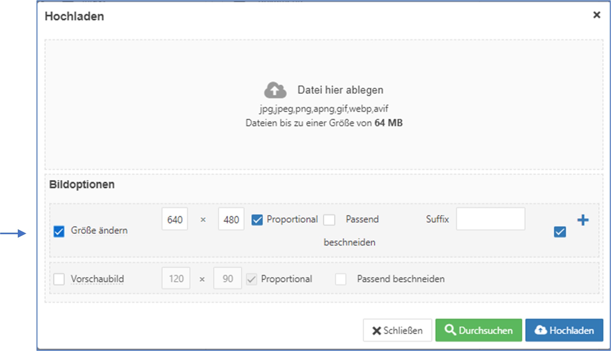 Bildgröße 640 x 480 Pixel