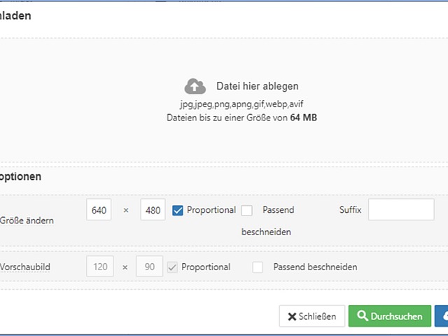 Bildgröße 640 x 480 Pixel